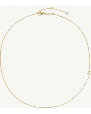 D.Louise Waterproof Initial X Pendant Necklace – Tarnish-Free - Natural