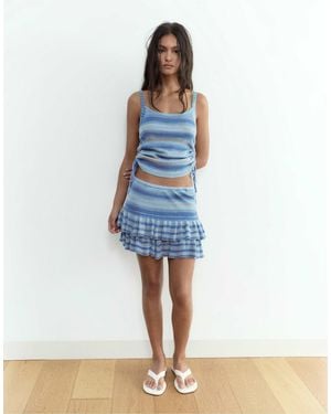 Pull&Bear – figurbetonter rock - Blau