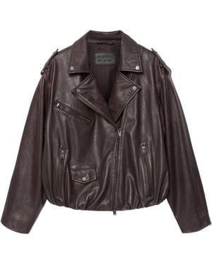 AllSaints – samina – bikerjacke - Braun