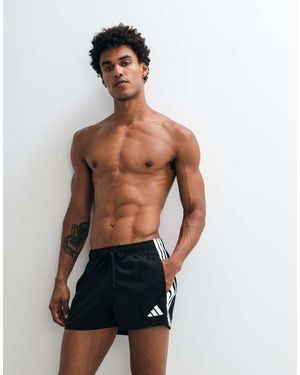 adidas Originals Adidas Training 3In Swimshorts With Three Stripes - White