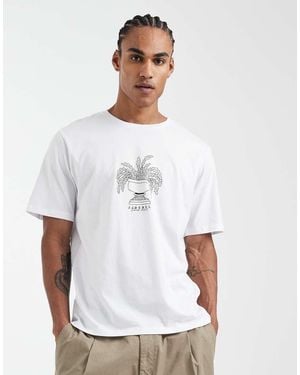 JJ Rebel Oversized T-shirt With Front Print - White