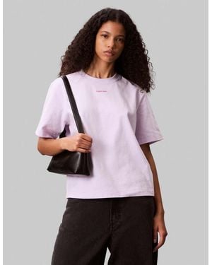 Calvin Klein Oversized T-shirt - Purple