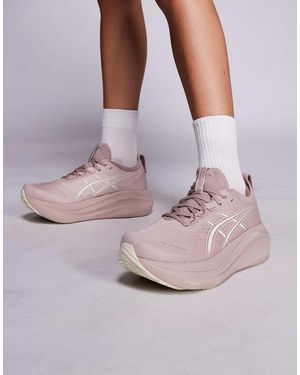 Asics Gel-nimbus 27 - baskets - taupe - Rose