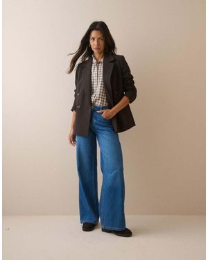 Nobody's Child Double Breasted Alicia Blazer - Blue