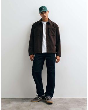 New Look Wool-look Shacket - Black