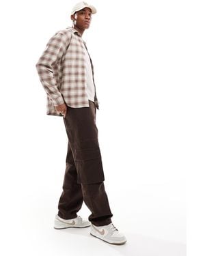 Hollister – flanell-hemdjacke - Weiß
