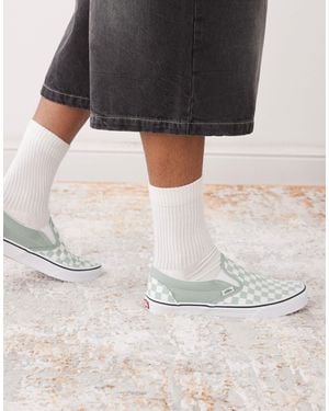 Vans Classic - baskets à enfiler - olive gris