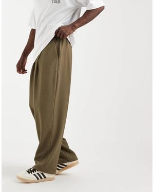 ASOS Relaxed Tapered jogger - White