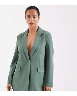 Vero Moda Loose Fit Tailored Blazer Co-ord - Green