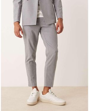 ASOS Tapered Suit Trousers - Grey