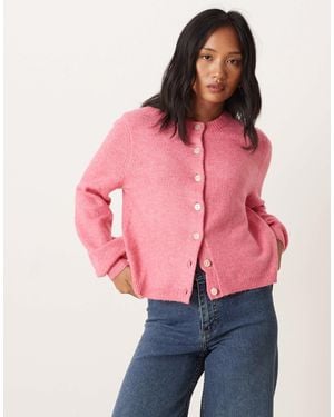 Vila Super Soft Knitted Cardigan - Pink