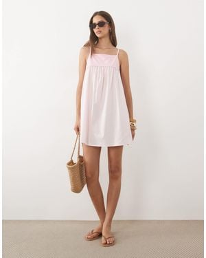 ASOS Halterneck A-line Hybrid Mini Dress - Pink