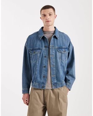 ASOS Oversized Trucker Denim Jacket - Blue