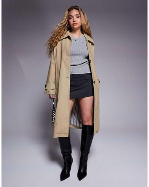 River Island Trench Coat - Blue