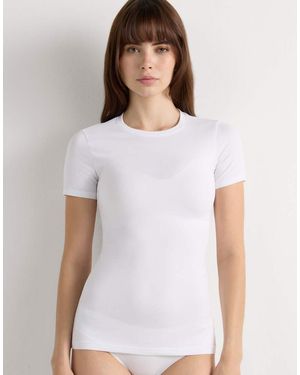 Intimissimi Short-Sleeved Stretch Top - White