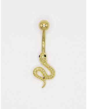 Lovisa Plated Titanium Snake Belly Bar - Metallic
