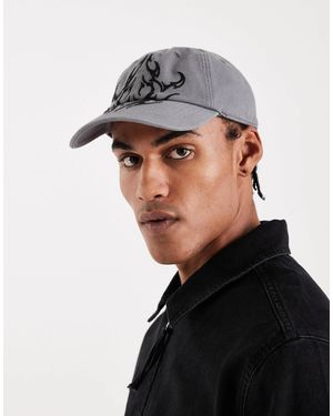 Hollister Distressed Graphic Cap - Black
