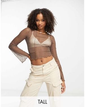 VIOLET ROMANCE Mesh Top - Natural