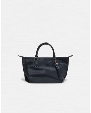 Stradivarius Borsa A Tracolla Con Zip Nera - Blu