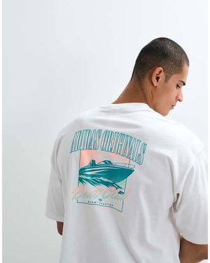 adidas Originals Postcard Graphic Backprint Tee - White