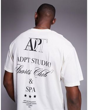 ADPT – oversize-t-shirt - Weiß