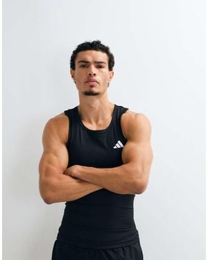 adidas Originals Adidas Training Essentials Ribbed Vest - Blue