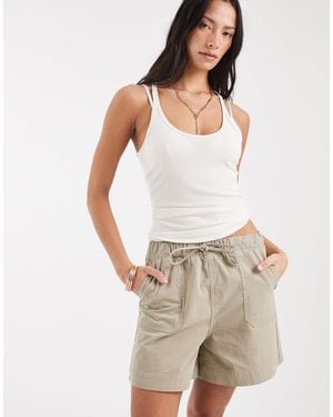 ASOS – schlupf-shorts - Weiß