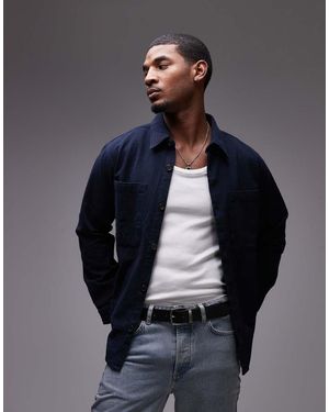 SELECTED Oversized Shirt With Pockets - Blue