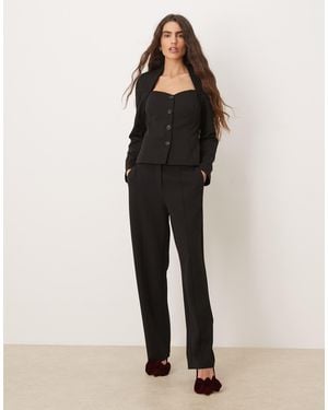 Y.A.S Pantalon habillé d'ensemble - Noir