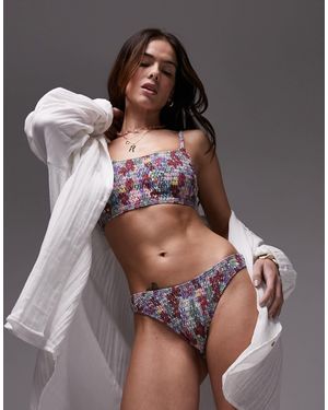TOPSHOP Mix And Match High Leg Bikini Bottoms - Gray