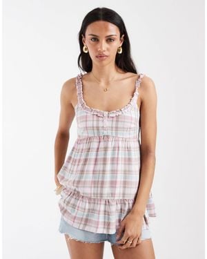 Hollister Longline Babydoll Cami Tunic - White