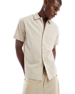 Jack & Jones Premium Seersucker Shirt - Natural