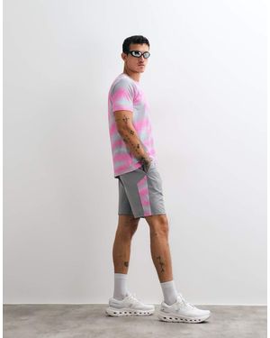MONTIREX Shorts Haze Grigi E Con Effetto Rosa Neon - Grigio