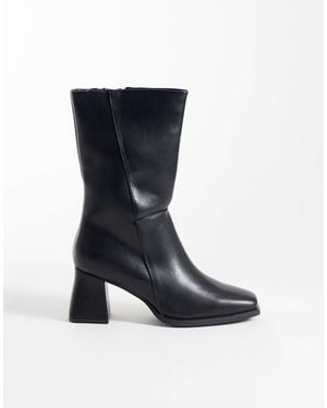 SEQWL Fisher - bottines mi-hautes à talon carré - Bleu
