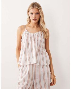 Iisla & Bird Gestreepte Cami Strandtop - Wit