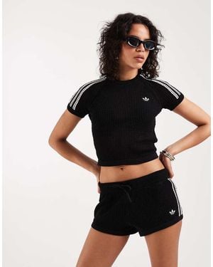 adidas Originals Crochet Shorts - Black