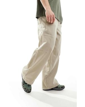 ASOS Pantalones Caquis Cargo De Corte Muy Holgado De -Verde - Blanco
