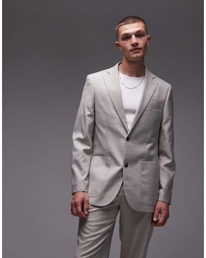 TOPMAN Relaxed Suit Jacket - Gray