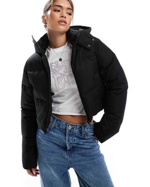 Threadbare Chaqueta Corta Negra Acolchada De - Azul