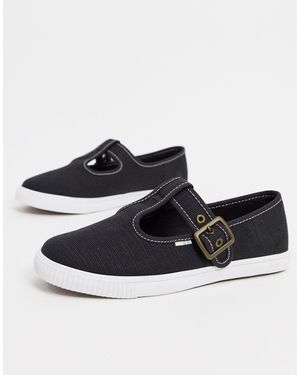 TOMS Joon Mary Jane Plimsolls - Black