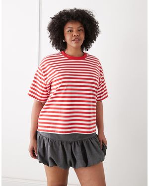 Noisy May Boxy Tee - Red