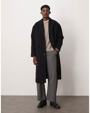 Weekday Wool Blend Coat - Black