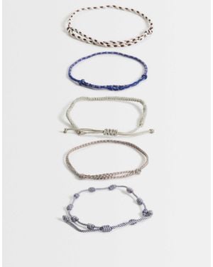 ASOS 5er-pack armband mit seilzug - Weiß