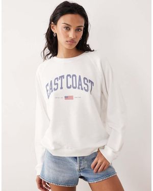 GANT Sudadera Blanca Extragrande East Coast De - Blanco