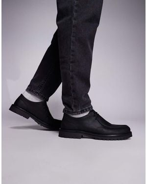 schuh Presley Lace Up Chunky Loafers - Black