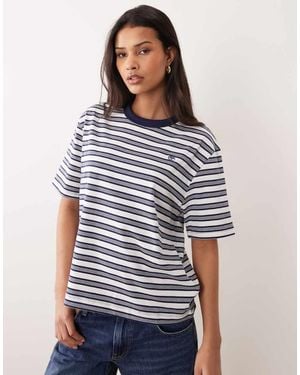 Timberland Stripe Short-Sleeve Tee - Blue