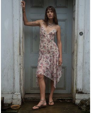 Muse Assembly – midaxi-kleid aus chiffon - Pink