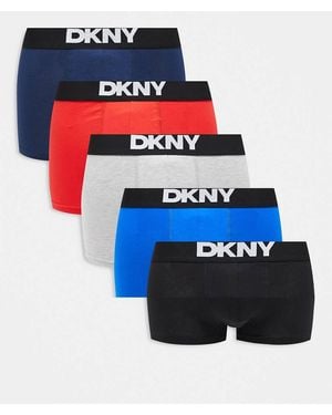 DKNY 5 Pack Walpi Trunks - Blue