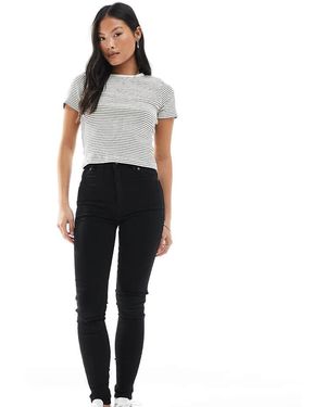 Dr Denim Petite Solitaire High Waist Super Skinny Jeans - Blue