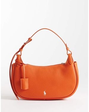 Polo Ralph Lauren Polo Ralph Lauen Polo Play Leather Shoulder Bag - Orange